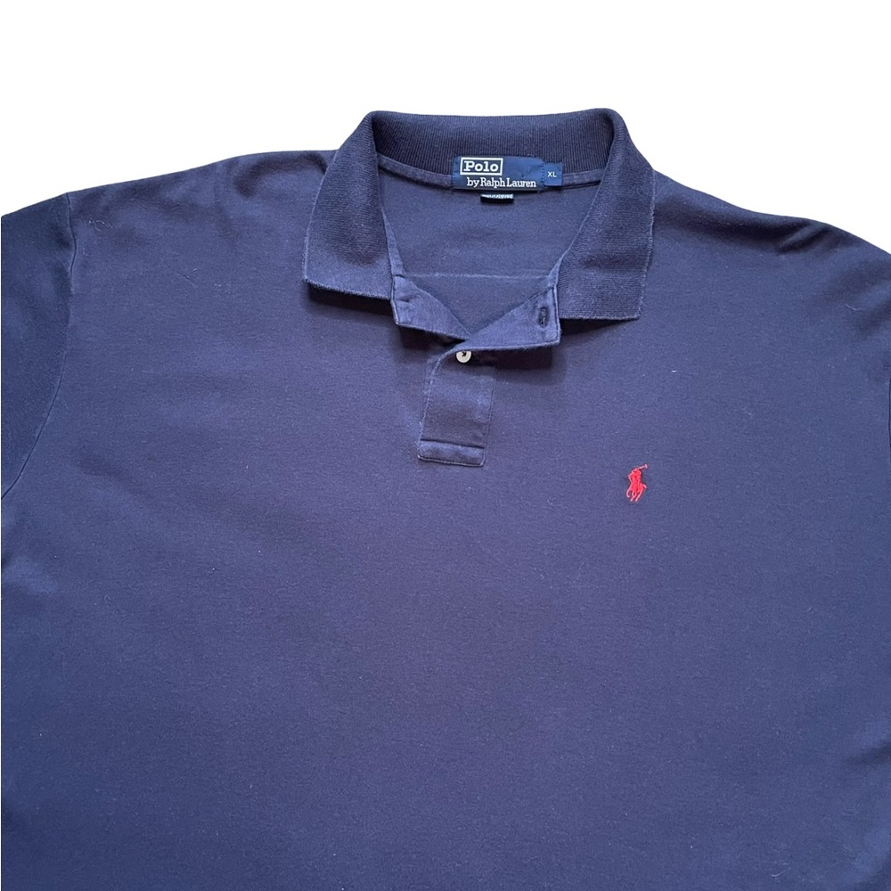 Vintage collector item Polo by Ralph Lauren Men's Polo Shirt navy blue